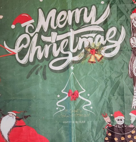 Grande Striscione/Bandiera Incubo Prima di Natale Jack Sally Decorazione Parete Festa 62 x 38 - Foto 2 di 3