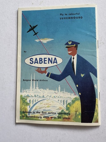 1958 Grand-Duche De Luxembourg Guide. Nice Adverts For Eagle Airways & Sabena - Picture 4 of 4