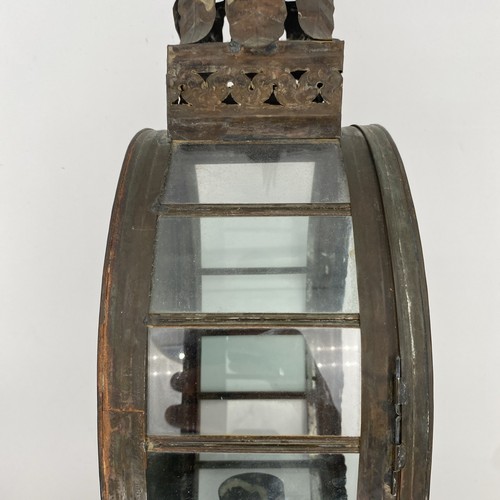 Vintage Tin Candle Lamp Sconce Lead Set Glass Handmade Mexico? - Picture 12 of 17