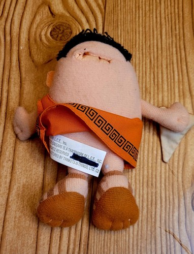 Vintage 1990 Little Ceasars Pizza Plush Bean Bag Toy 6" Man Toga Rare - Picture 7 of 13