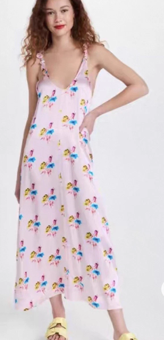 knee length dresses for ladies Green Floral Short Sleeve Midi Dress - All Dresses