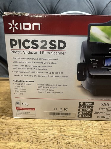 ION Pics 2 SD Photo Slide & Film Scanner Original Packaging Tested - Picture 9 of 17