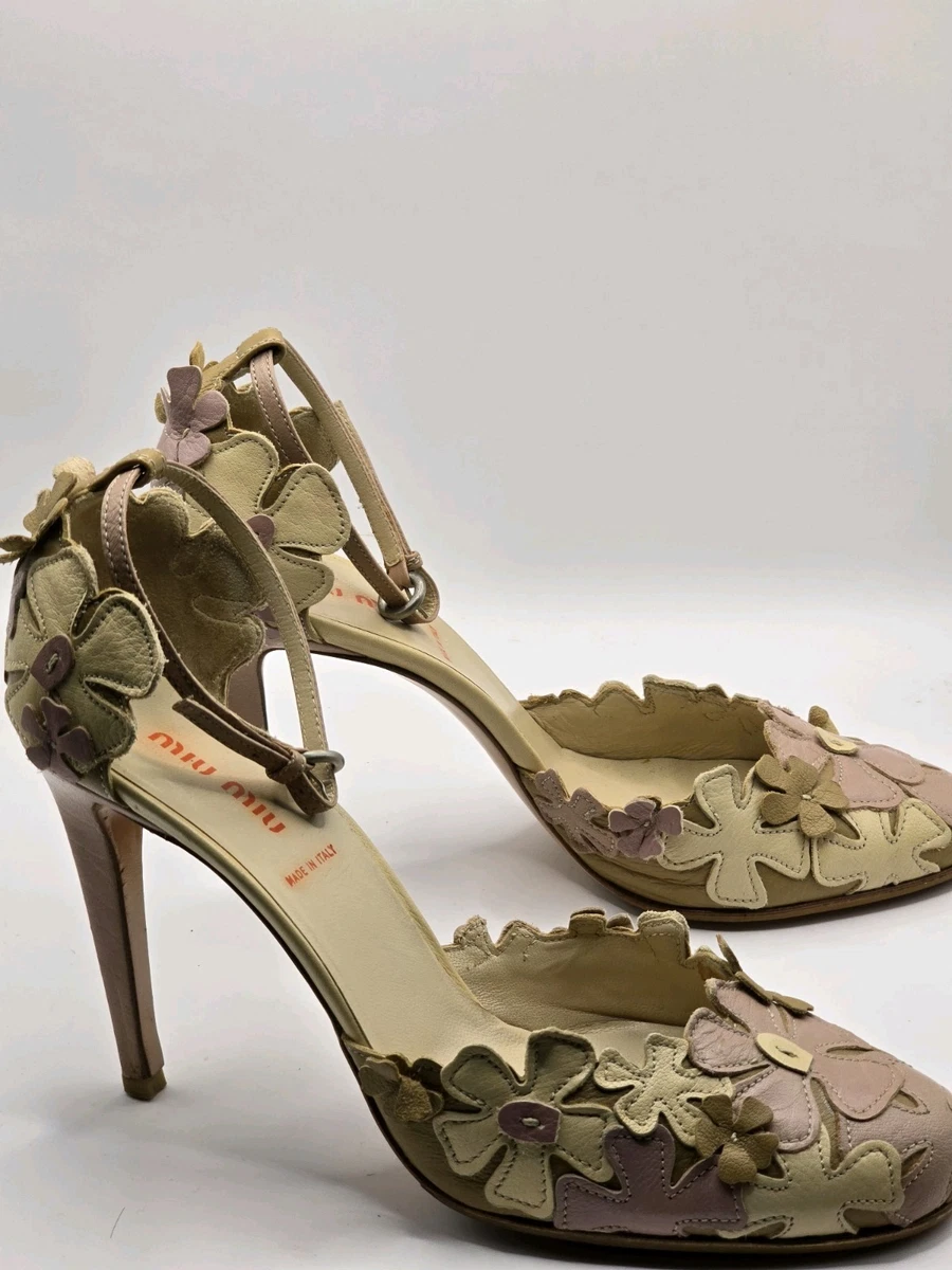 MIU MIU Women's Floral Heels for sale - eBay