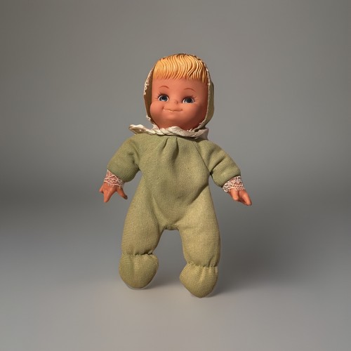 Floppy Tot 8" Fun World Doll Circa 1960’s With Green Outfit - Picture 6 of 10