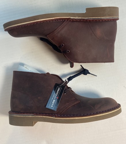 NEW Clarks Men's Bushacre 2 Chukka Ankle Boots Aubergine Leather Size 7 M Macy’s - Picture 8 of 11