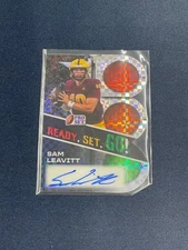 2025 Leaf Pro Set Sam Leavitt Ready Set Go Xfractor Rookie Auto /10