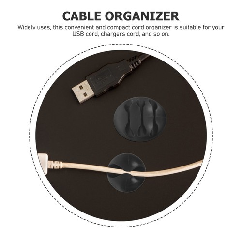 16 Pcs Verschluss Drahthalter Für Kabel Kabel-Organizer Den Schreibtisch - Photo 7/12