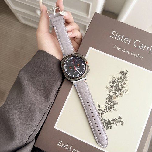 Correa de reloj de cuero para Samsung Galaxy Watch Ultra 47 mm/Ultra 2025 correa de moda - Imagen 13 de 20