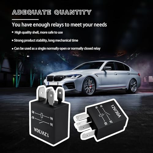 4-Pack 4 Pin 12V 30A Heavy Duty Stable Relay Replacement for 4 PCS 4 Pin-12V - Bild 4 von 7