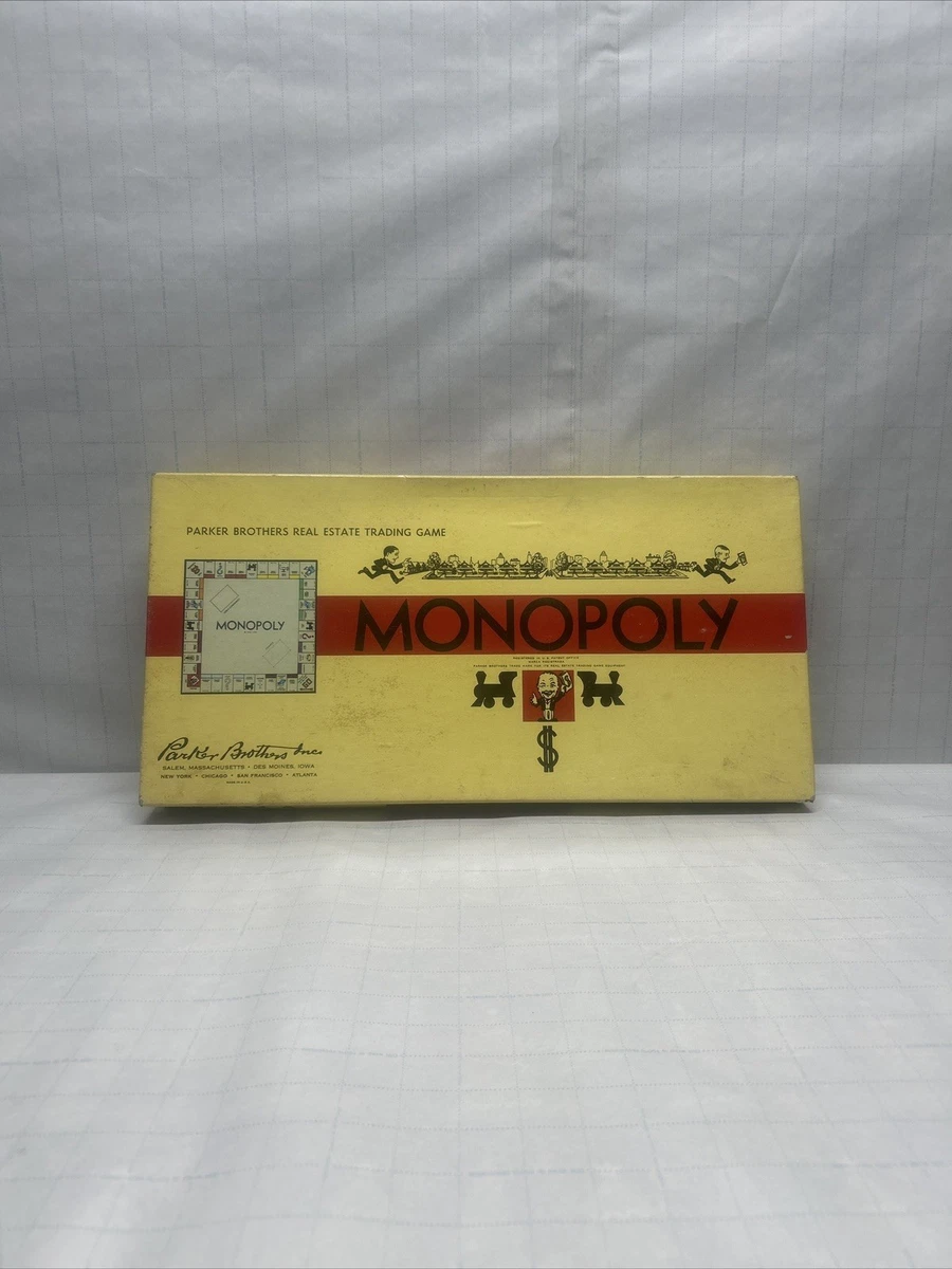 Monopoly Board 1954 Vintage Manufacture Board & Traditional Games