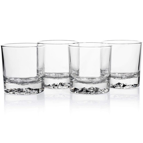 Whiskey Glass Set of 4 with Brilliant Mountain Imprint. Perfect for Whiskey, ... - Picture 3 of 7