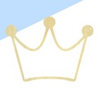 Wall Mirror Acrylic With Wooden Frame Hanging Mirror In Crown Shape Design