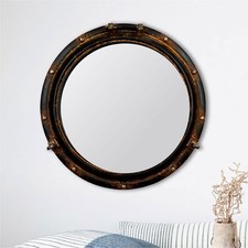 Round Metal Porthole Mirror
