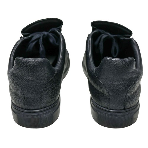 Balenciaga Arena Sneakers SZ US 11 EU 44 Black Leather Low Top Trainers - Picture 3 of 8