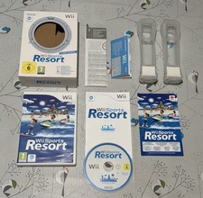 Wii Sports Resort BIG BOX inc Game & 2 x Motion Plus Adapters & Sleeves TESTED
