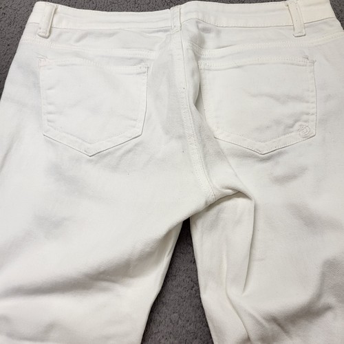 Indigo Rein Forever Jeans Women's Sz 9 White Distressed Stretch Straight Skinny  - Bild 12 von 13