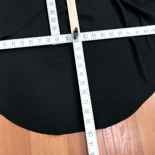 Torrid 1 Polyester Below Knee Short Sleeve High Low Dress Black MINT - Picture 3 of 17