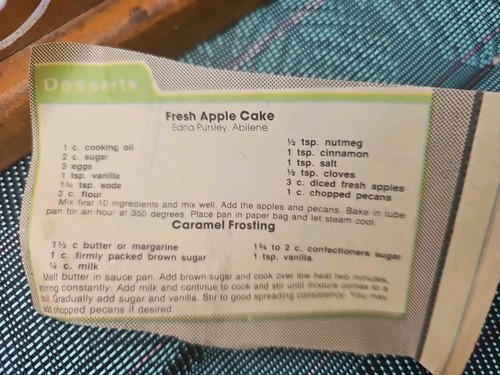 Caja de recetas vintage de madera pintada a mano fresa margarita, recetas antiguas incluidas - Imagen 8 de 15