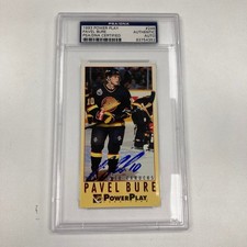 Pavel Bure Signed Autographed 1993 Power Play Hockey Card PSA DNA