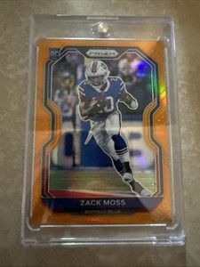 2020 Panini Prizm - Rookie Zack Moss #311 Orange Prizm /249 (RC)