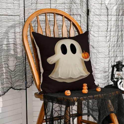 AVOIN colorlife Ghost Pumpkin 18" x (Pack of 1), Black - Picture 3 of 7
