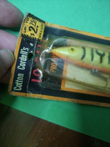 Vintage Cotton Cordell LO-BALL Pro Lures Fishing Lure 5 1/4" Long. NIP - Picture 8 of 8