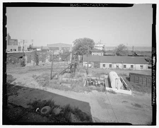 CONTEXT VIEW FROM POWER PLANT TOP FLOOR AT REST OF CLEVELAND TERMINAL. LOOKING