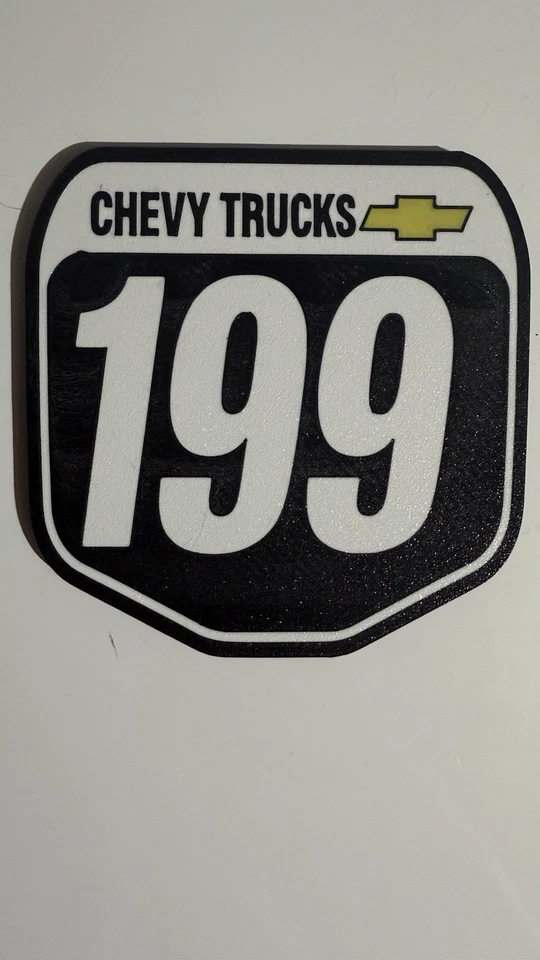 Mini placa Travis Pastrana 199 | Decoración de estante | Estilo camionetas Chevy | Decoración de garaje Foto 3 de 4