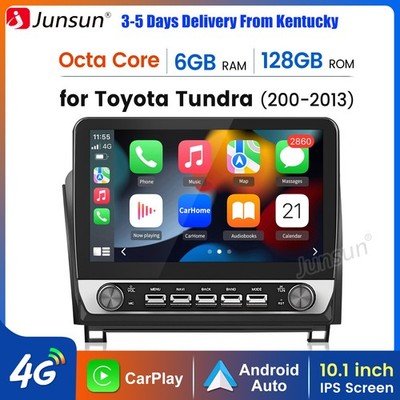 4+64G 10.1''Android15 Carplay For Toyota Tundra 07-2013 Car Stereo Radio GPS Nav