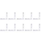 10 Pcs Connector Kit Fixed Plate Furniture Fixing Brackets Steel Corner Brace