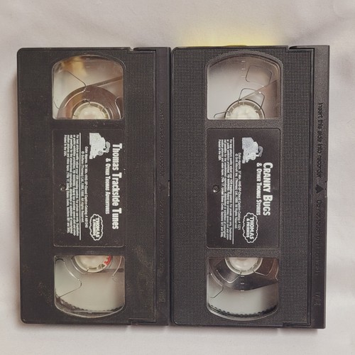 Thomas The Train Trackside Tunes + Cranky Bugs & Other Adventures VHS 1998 1999 - Foto 2 di 3