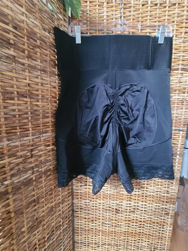 Shapellx Shapewear 3X Black Butt-Lifting High Waist Shorts  Zippers Compression - Imagen 3 de 7