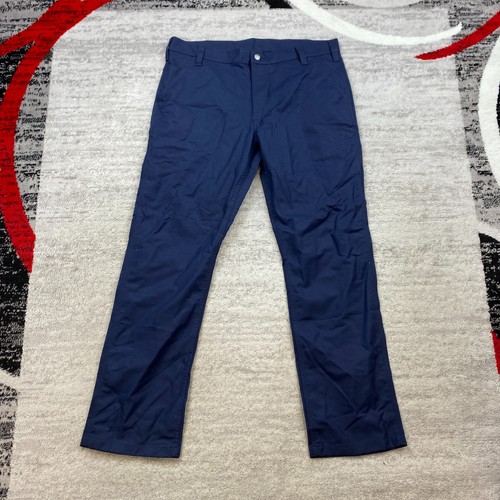 Pantalón Chino Carhartt Lona 36 Azul Y2K Resistente Exterior Preparación Columpio 36x32 Trabajo Hombres - Imagen 2 de 10
