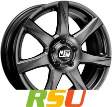 MSW MSW 77 matt dark grey 6x15" ET35 LK4 100 ML 63.3 Alufelgen 15 Zoll