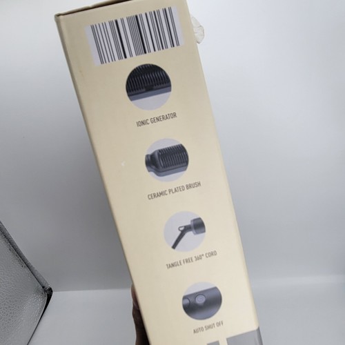 VISAGE Style Hair Straightening Brush New Open Box Black 220W - Picture 2 of 8