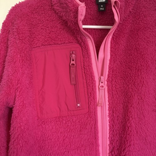 Chaqueta con Cremallera Sherpa Rosa Caliente Ideology Niñas Nueva con Etiquetas - Talla XL - Imagen 2 de 8