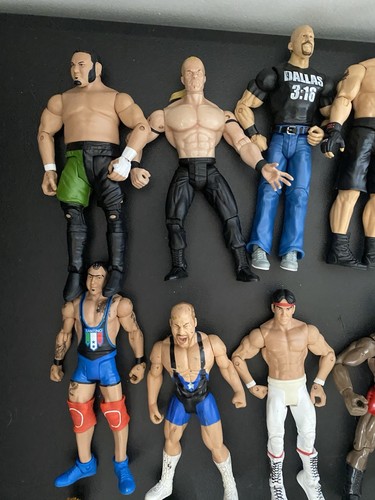 Konvolut 30 - 6" Wrestler Figuren gemischt Jahre Zustand lesen - Bild 2 von 21