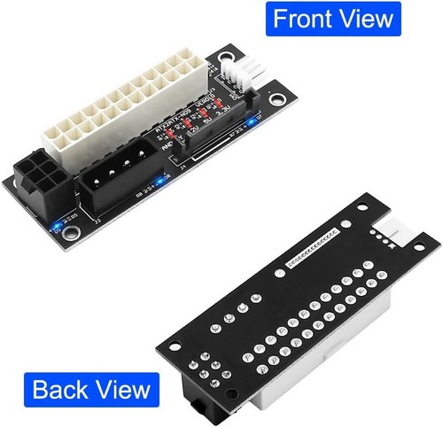 ADD2PSU Netzteil Anschluss 4 in 1 Molex 4Pin/SATA/ATX 6Pin/4Pin Dual PSU... - Bild 6 von 6