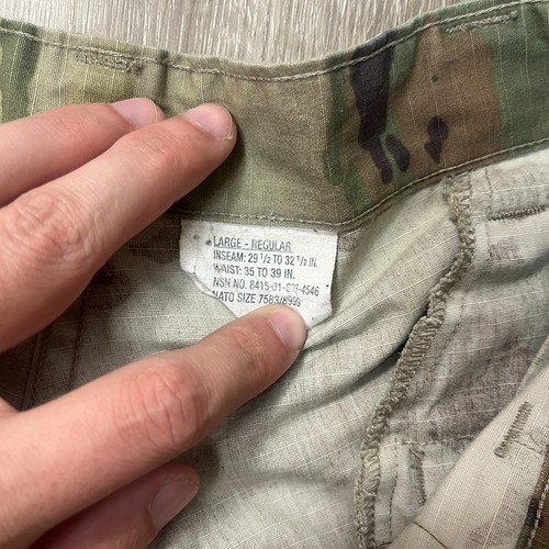 US Military Cargo Camo Hose Large Regular OCP Muilticam 40x33 Army *LOCH - Bild 3 von 7