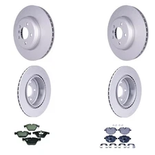 Hella Front Rear Rotors Low-Met Disc Brake Pad Kit For F10 535d 535i xDrive