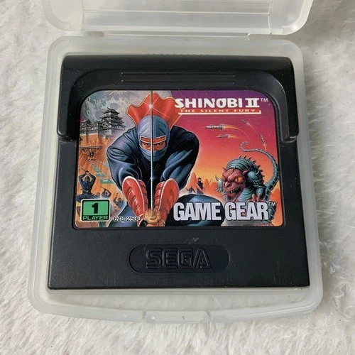 Sega Game Gear Shinobi II The Silent Fury Cartridge and Case Tested & Works