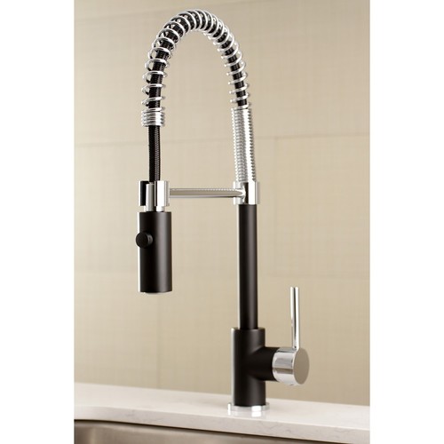 Kingston Brass LS877.DL Concord 1.8 GPM 1 Hole Pre-Rinse Pull - Bronze - Picture 8 of 12