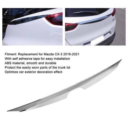 ˘Rear Trim Car Tail Tailgate Cover Decor Sticker For CX‑3 2016‑2021 - Picture 8 of 12