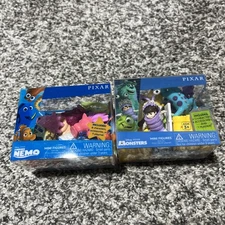 Disney Pixar Critter Crate Finding Nemo & Monsters Inc Mini Figures & Playmat