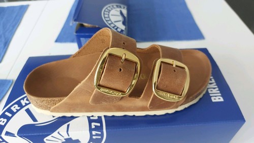 Birkenstock, Arizona Big Buckle, Große 38,cognac ,schmale Weite. - Bild 2 von 3
