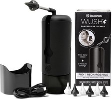 BlackWolf WUSH PRO Rechargeable Water-Powered Earwax Remover With Carrying Bag