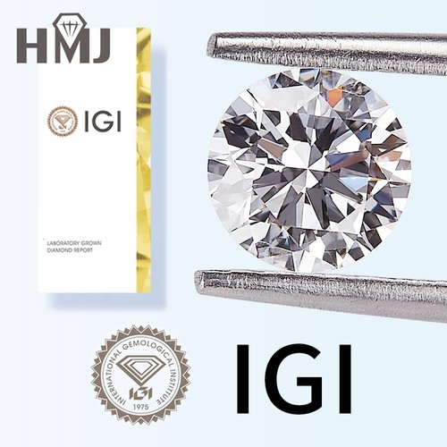 Loose Round Lab Grwon Diamonds With IGI Certificate CVD Clarity E F For Jewelry - Picture 25 of 39