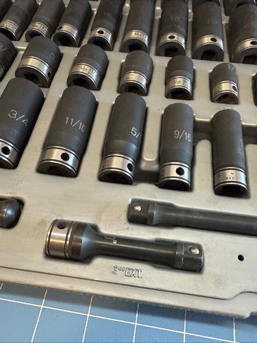 Grigio Pneumatico 81659CRD 3/8" Dr. 59pz Fratto. & Set di prese duo metriche - 6 Pt. - Foto 12 di 13