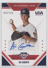 2020 USA Baseball Stars & Stripes 15U National Team Signatures Kai Caranto Auto