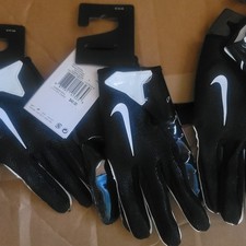 Nike Vapor Jet 7.0 Football Gloves Black White Youth Kids Sizes S, M, L